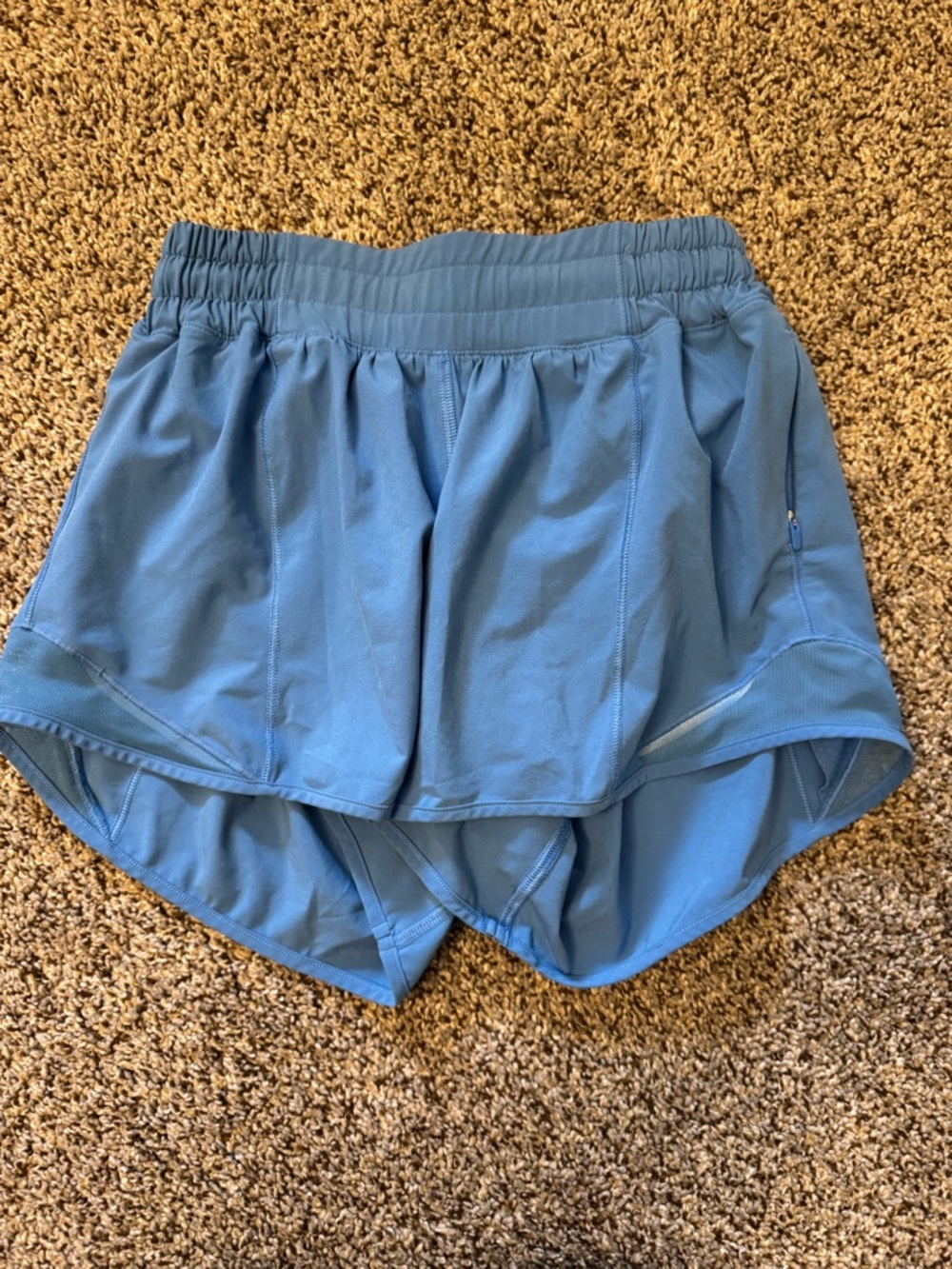 lululemon athletica Blue Layered Running Shorts